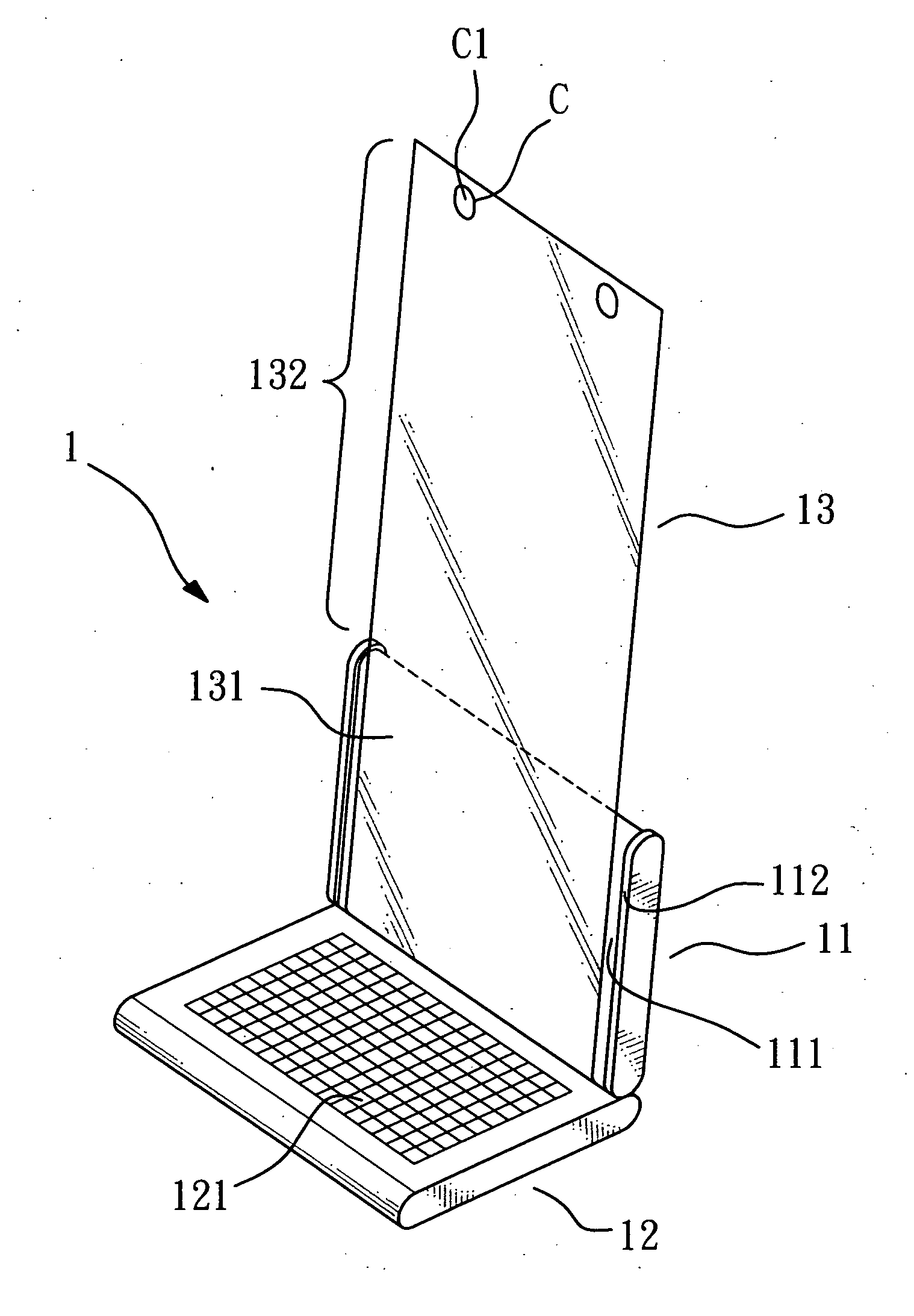 Electronic device having a windable screen