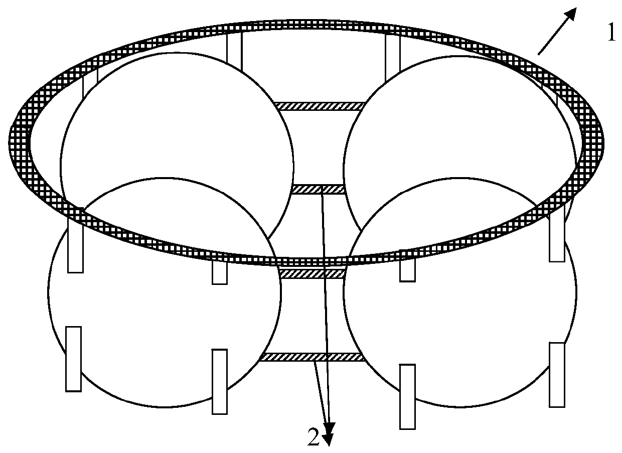 Multi-sphere storage tank structure parameter determination method considering weak correlation between multi-sphere storage tanks of spacecraft