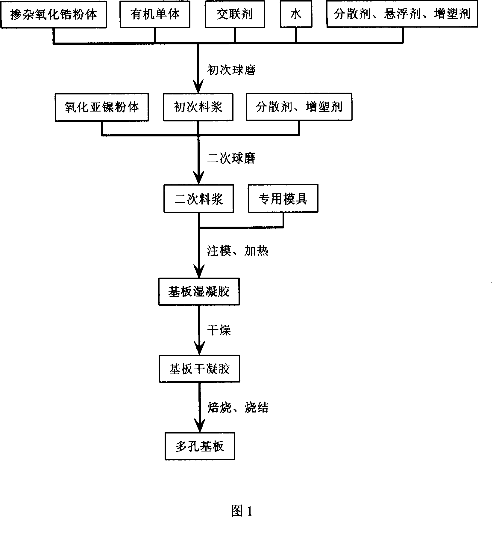 Method for producing solid oxide fuel cell anode substrate and die