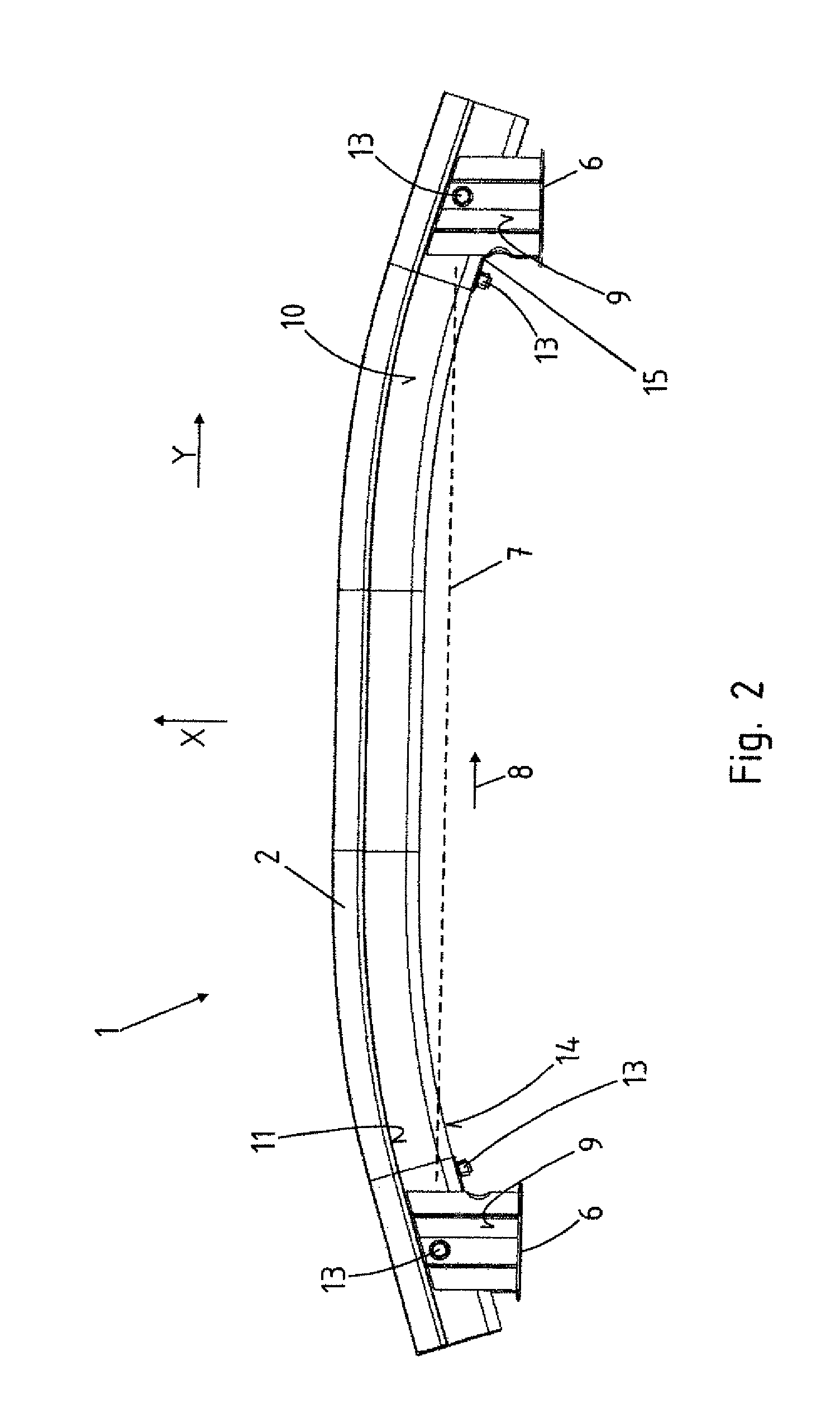 Bumper arrangement for a motor vehicle