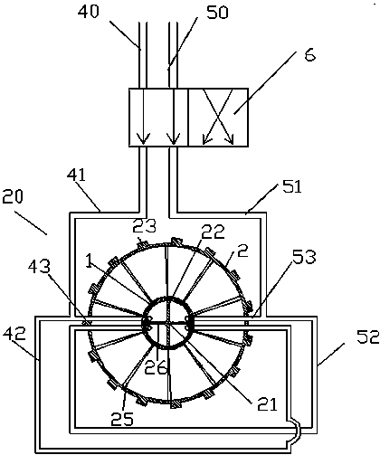 Water pumping device with ball thrust bearing and connecting part with radial long and narrow groove