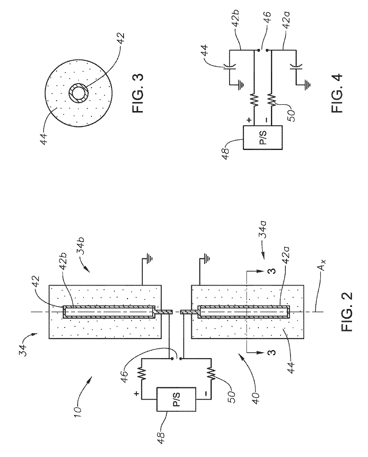 EMU impulse antenna for low frequency radio waves using giant dielectric and ferrite materials