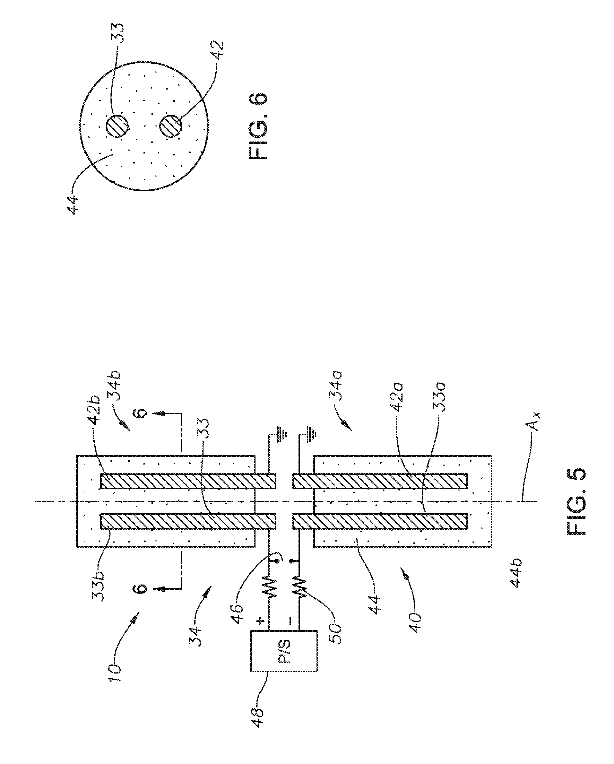 EMU impulse antenna for low frequency radio waves using giant dielectric and ferrite materials