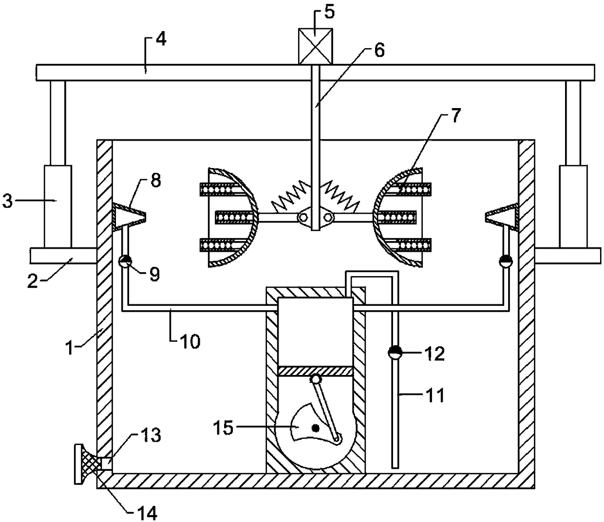 Environment-friendly sewage treatment equipment based on rotary convection principle