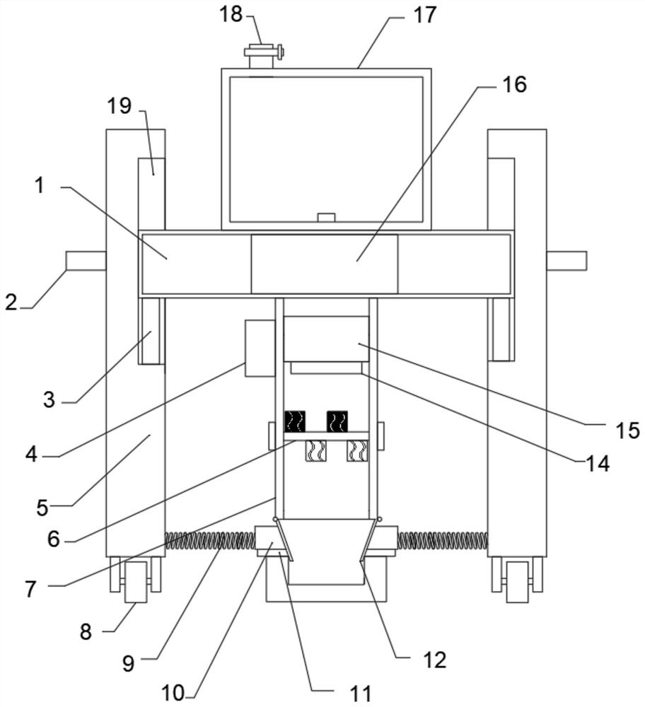 Novel phase-change material filling device for electric heat storage building radiant floor heating