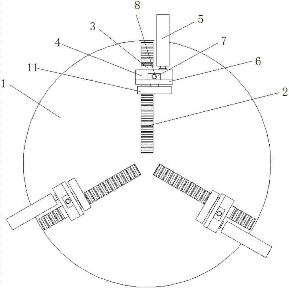 Workpiece clamping device of numerical control milling machine