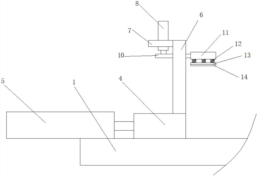 Workpiece clamping device of numerical control milling machine