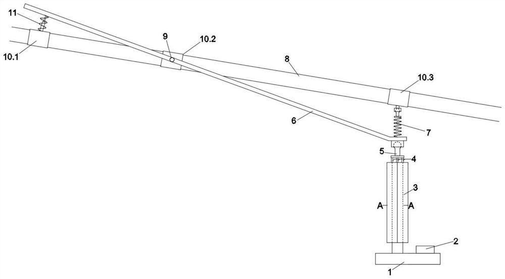 Vibration reduction power generation device for stay cable of cable-stayed bridge