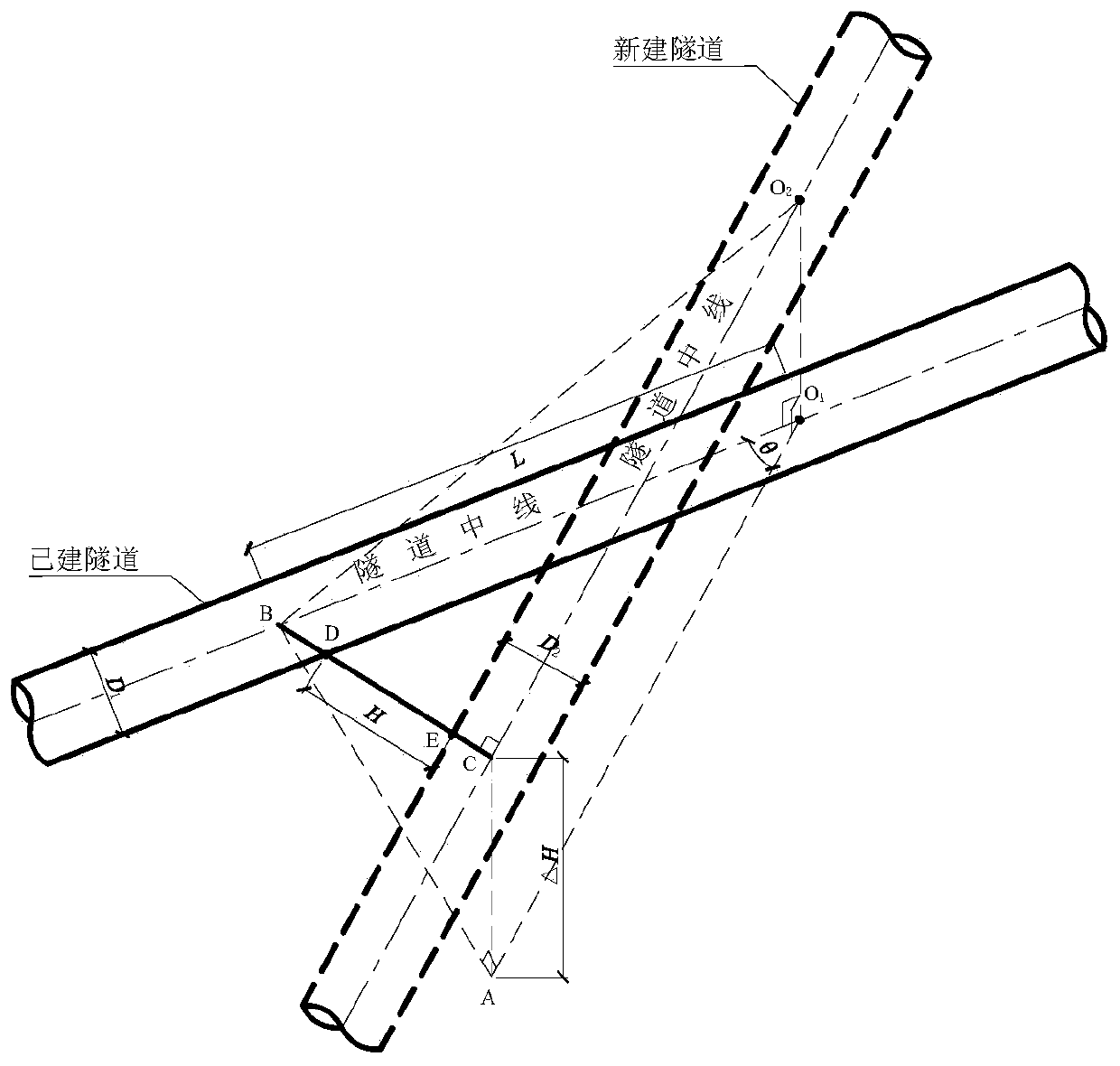 Detection method and system for seismic dynamic response impact partition of multi-level intersection tunnel