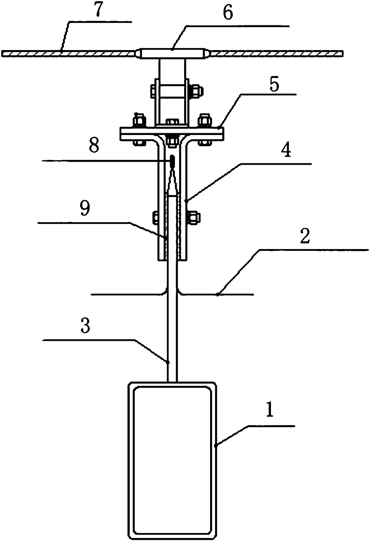 Anti-falling safety device for waterproofing maintenance system of stainless steel metal roof and implementation method thereof