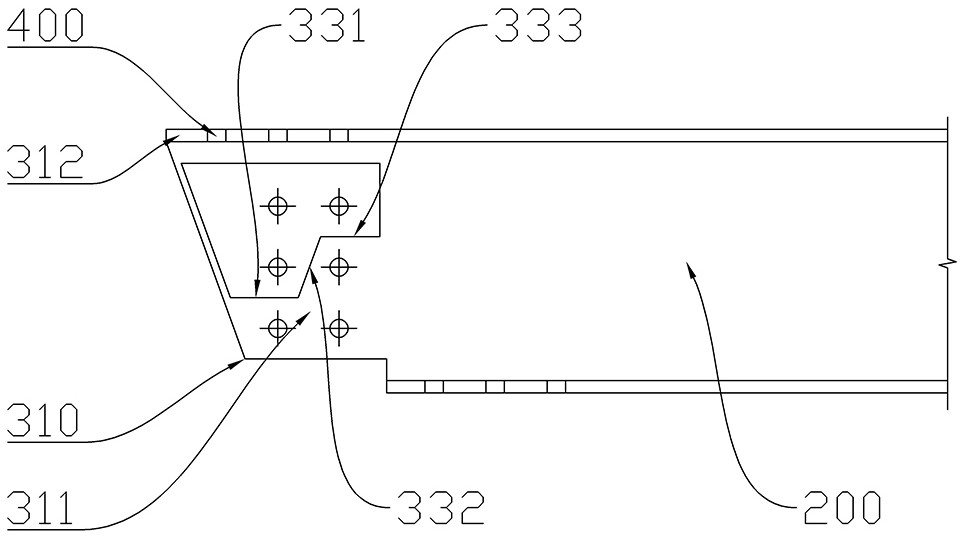 H-shaped steel structure mortise and tenon self-locking connecting system and construction method thereof