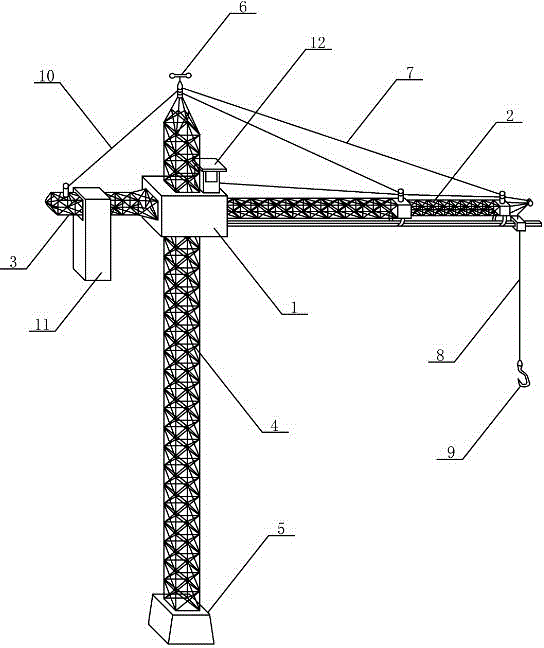 Graphene building tower crane