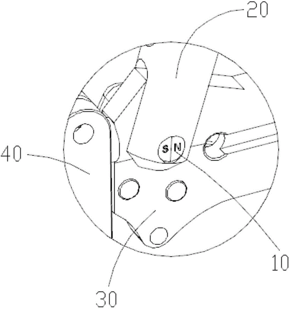 Control mechanism of overedger presser foot on-off safety switch and control method thereof