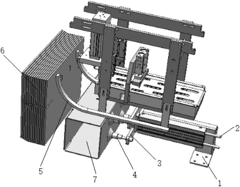 Carton box unfolding device