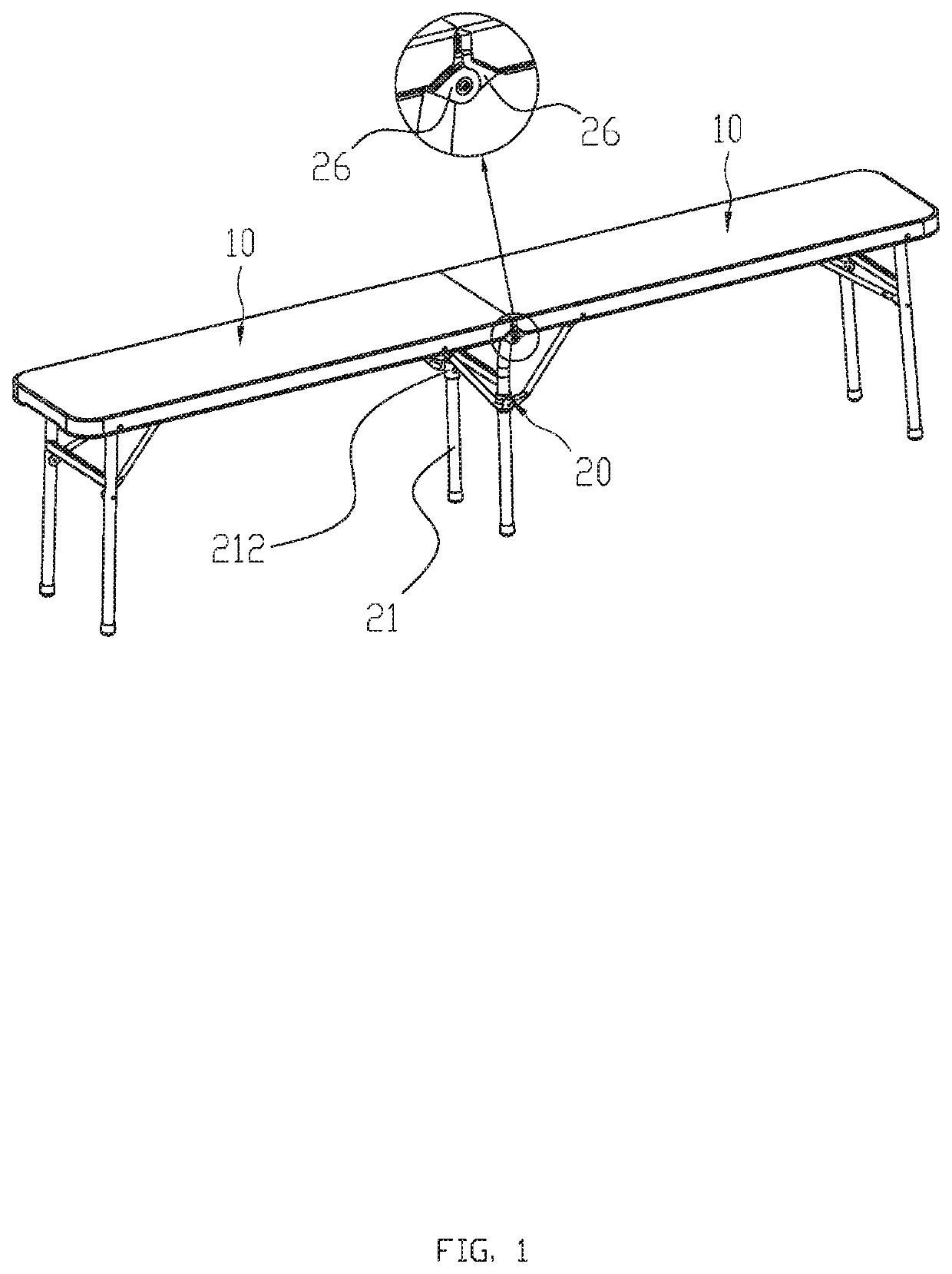 Folding stool or folding table and folding frame thereof