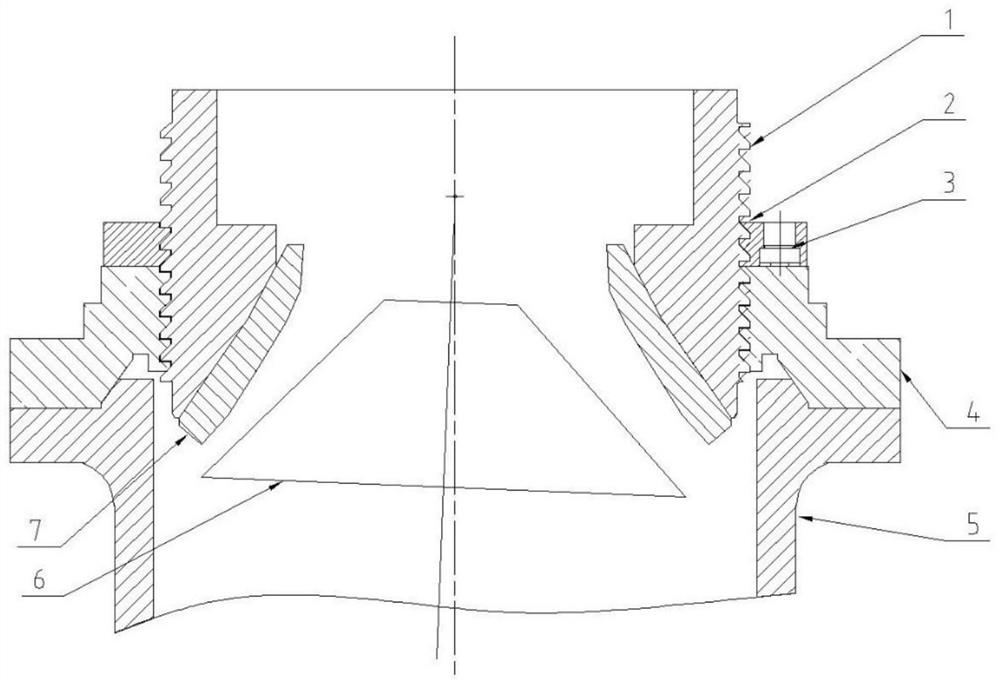 Opening and closing device of cone crusher