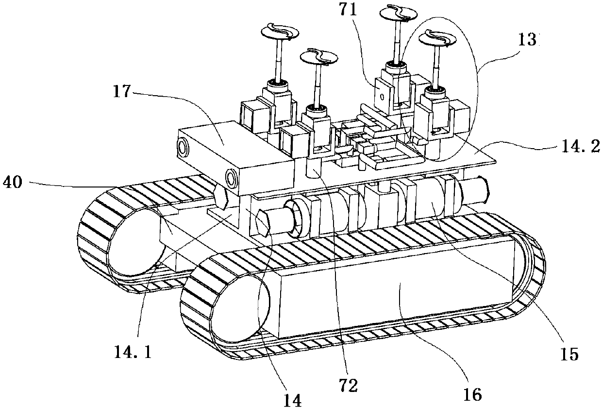 Crawler-type pesticide spraying vehicle and method thereof