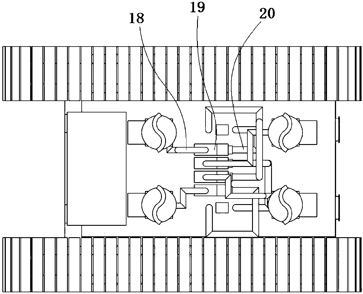 Crawler-type pesticide spraying vehicle and method thereof