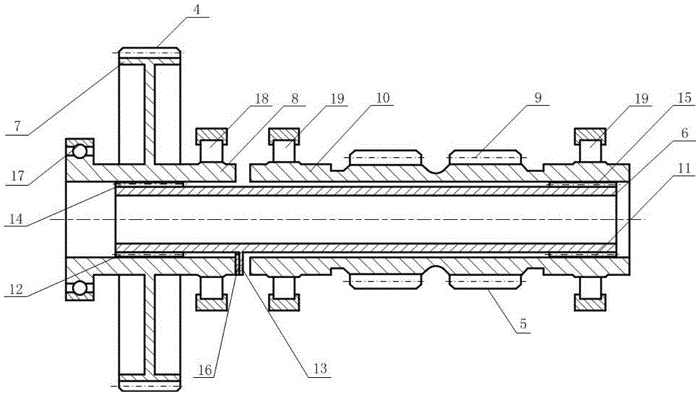 A phase-adjustable elastic shaft load sharing device