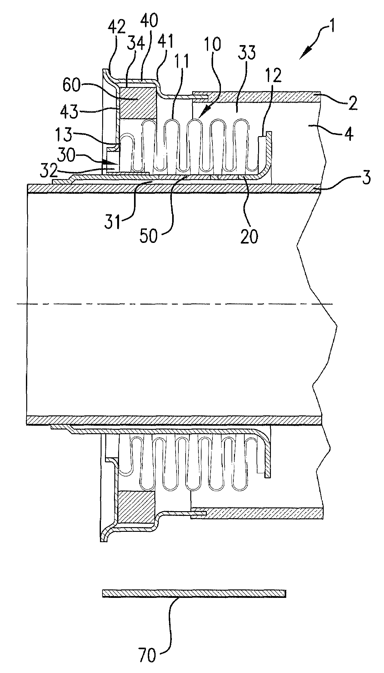 Tubular radiation absorbing device for solar heating applications