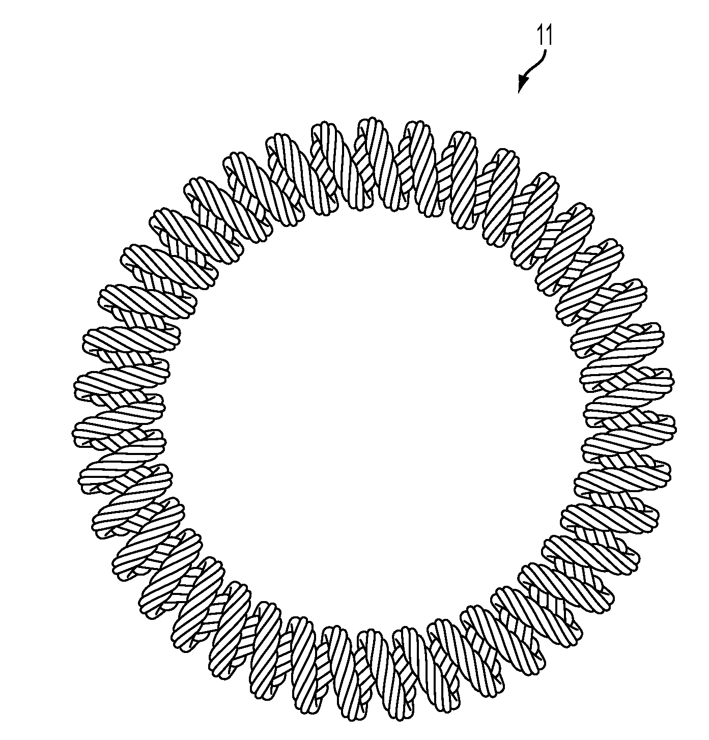 System, method and apparatus for stranded canted coil spring