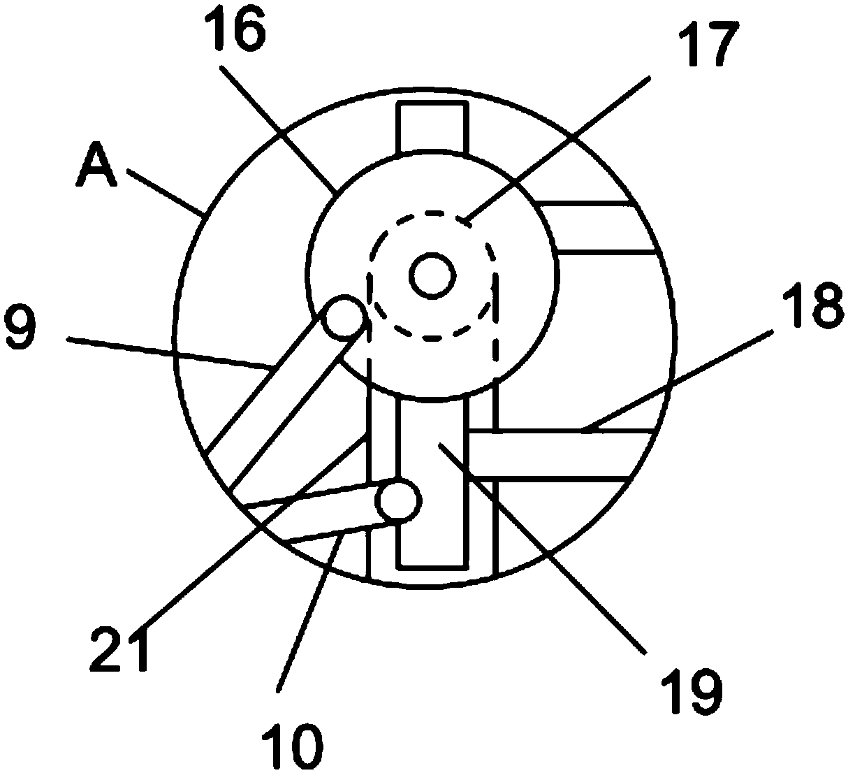 Sunflower seed stir-frying and drying device for agricultural production