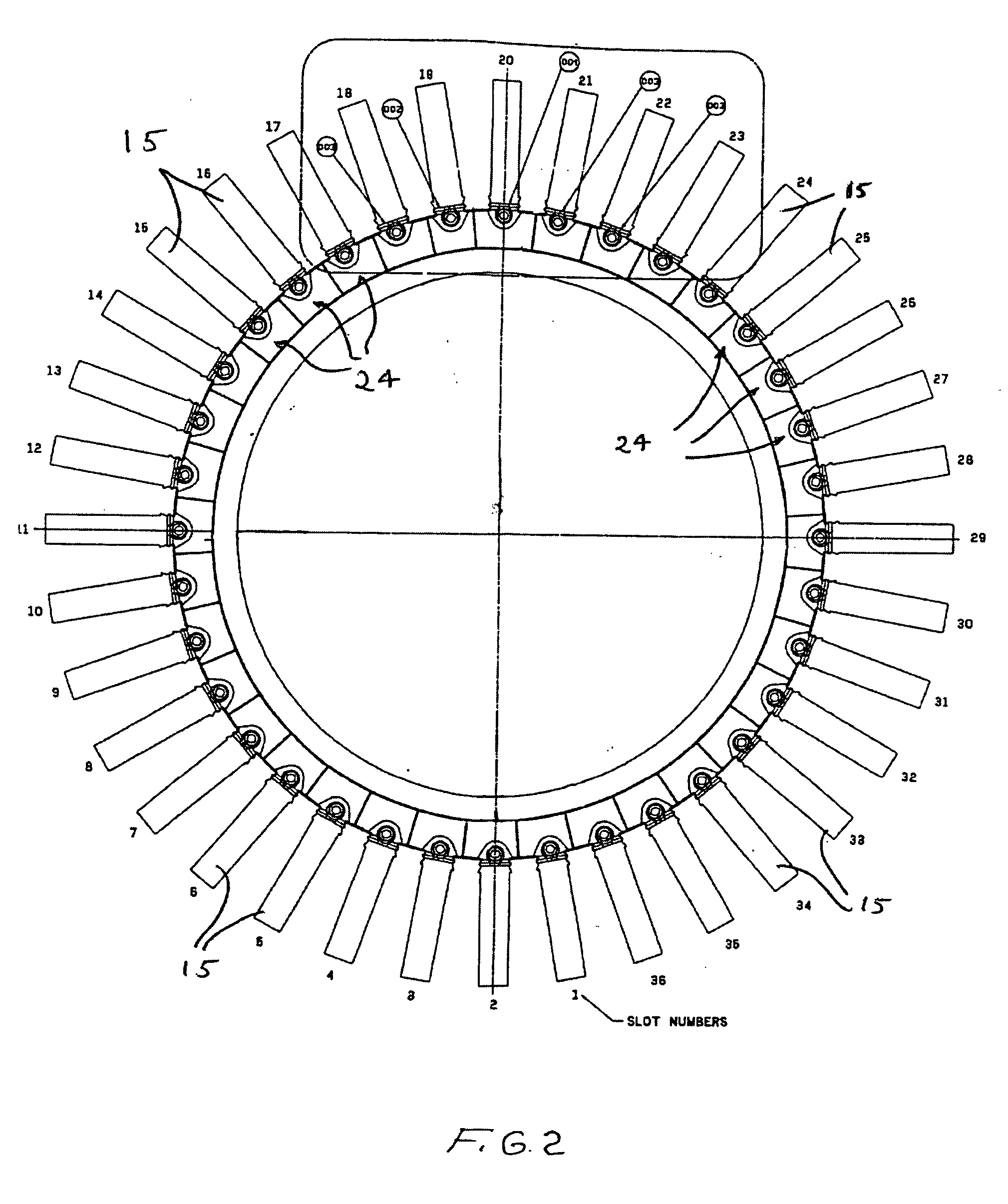Air gap baffle assembly for gas-cooled turbine generator and method of installing