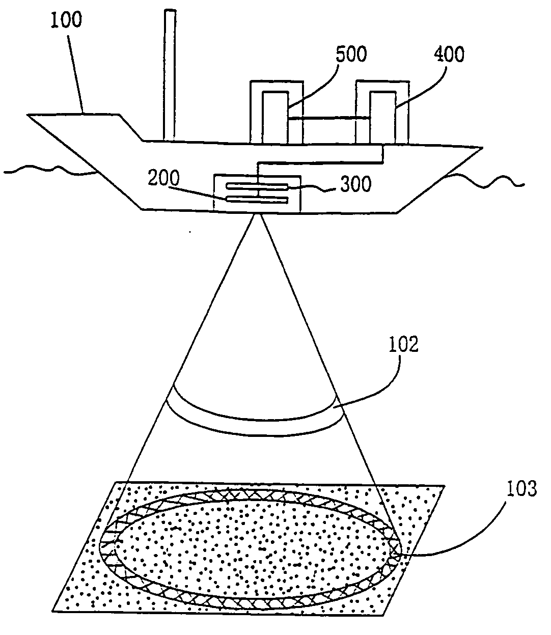 Method and system for measuring the velocity of a vessel relative to the bottom using velocity measuring correlation sonar
