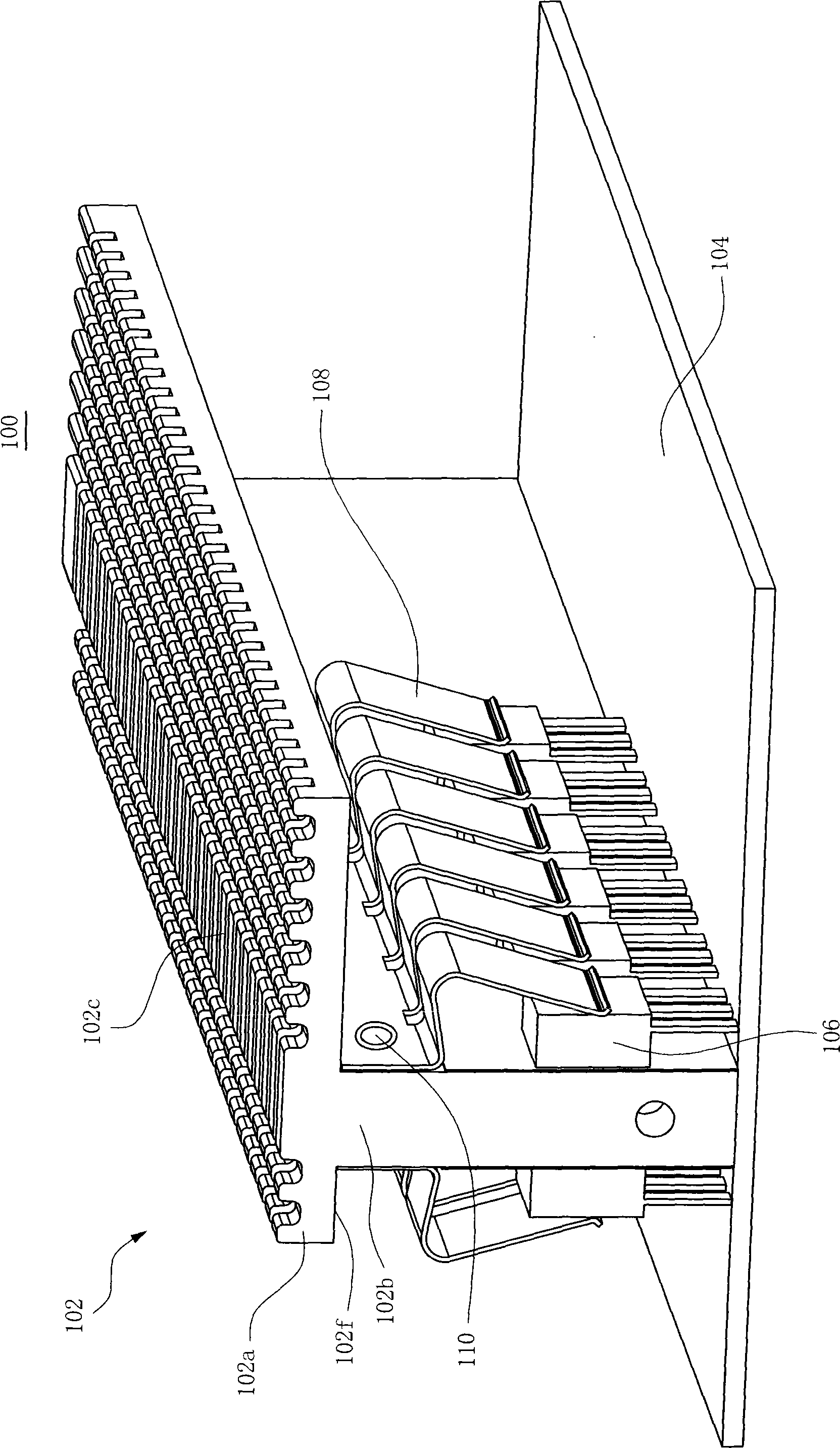 Radiating structure and use method thereof