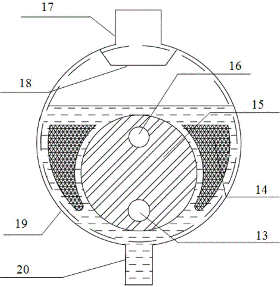 Plate-shell type middle fluid type gasifier