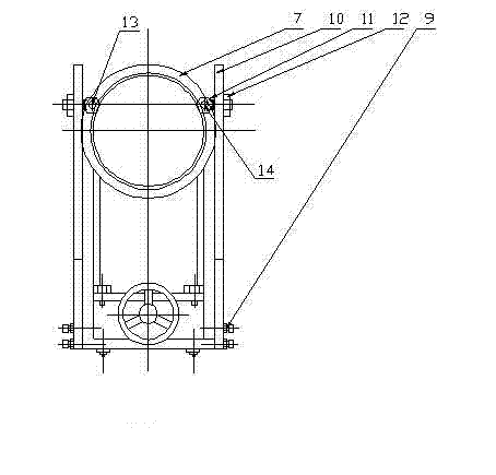 Restraint ring support device