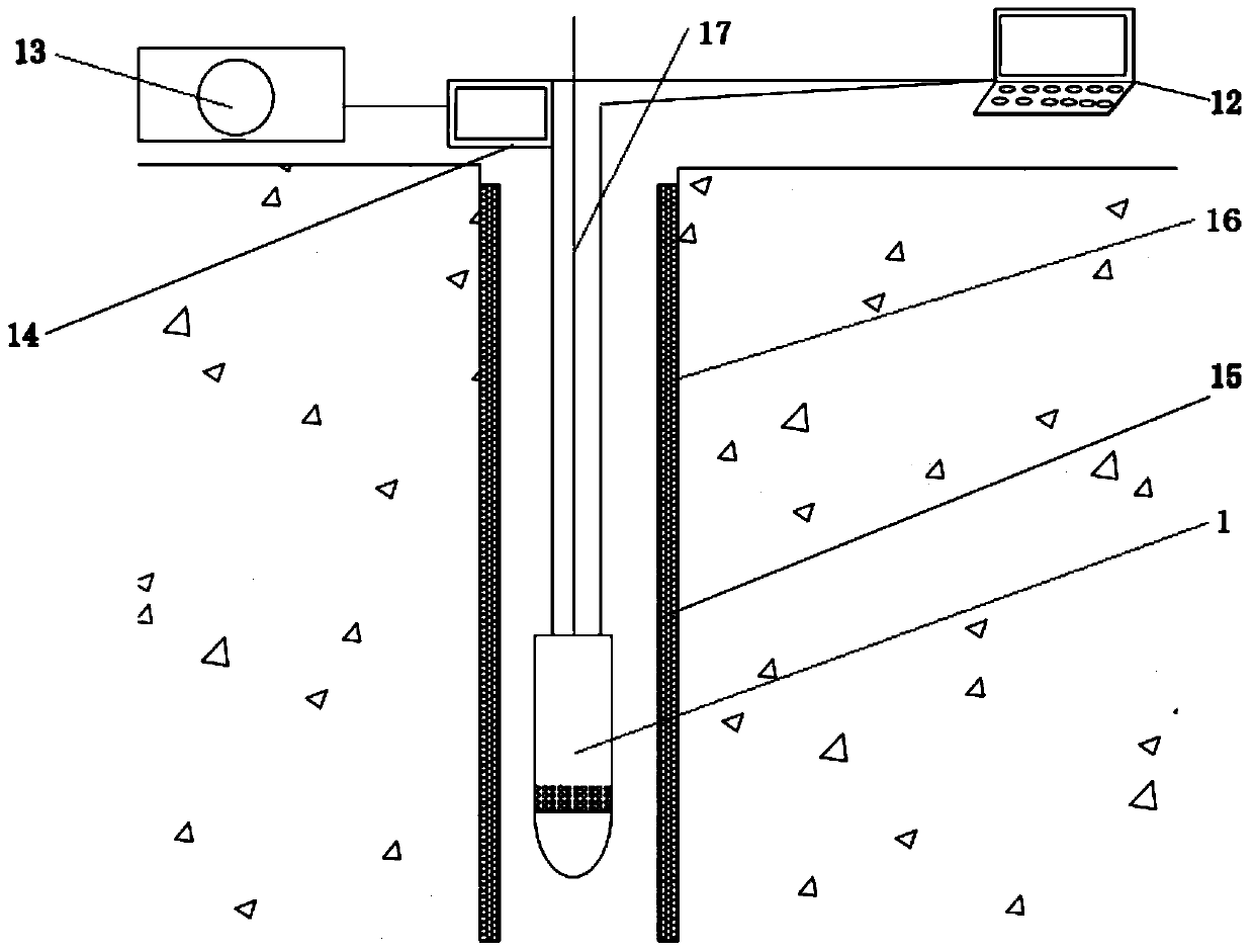 A single-well groundwater seepage flow velocity and flow measurement method and measuring instrument