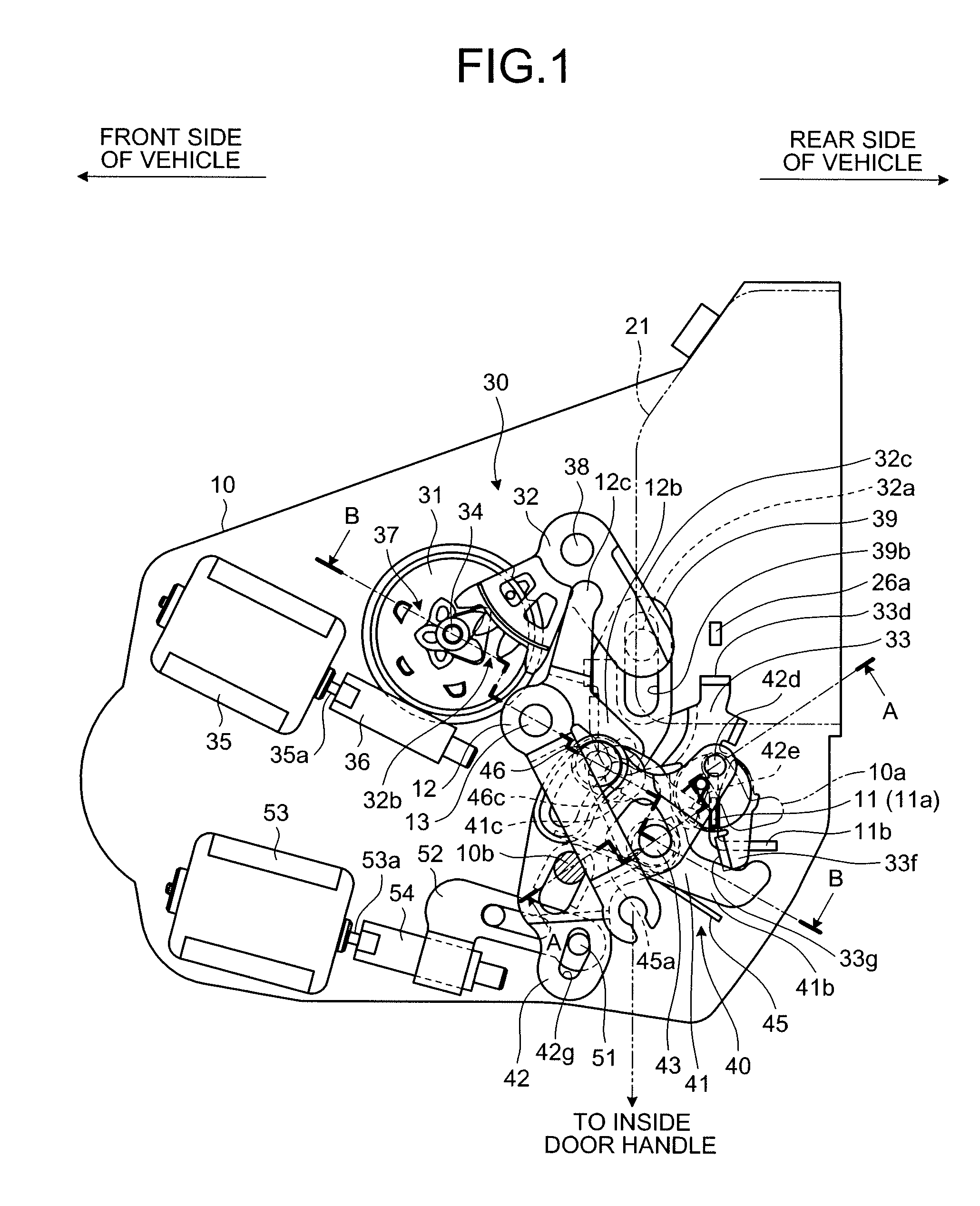 Vehicle door lock device