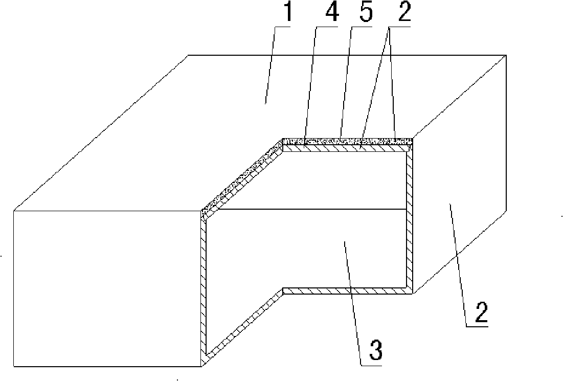 Hollow tire body for cast-in-situ concrete filling