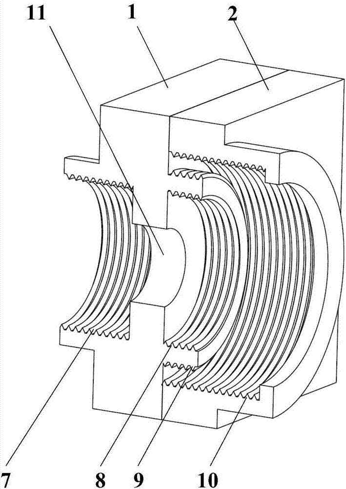 Rubber double-sealing structure for underwater motor cable