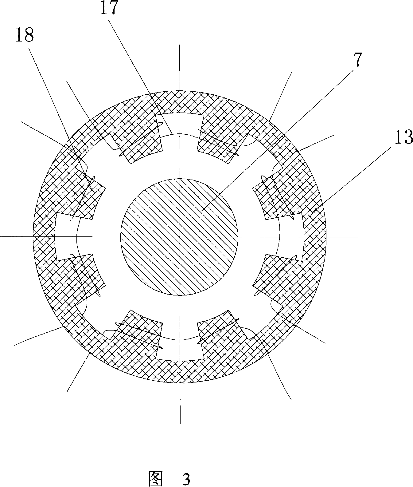 Magnetic suspension turbocharging device of refrigeration machine