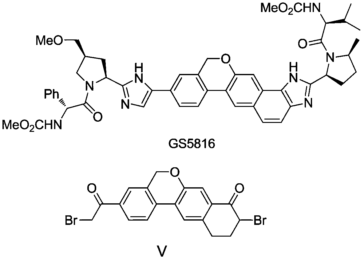 A kind of preparation method of 10,11-dihydro-5h-benzo[d]naphtho[2,3-b]pyrone derivative