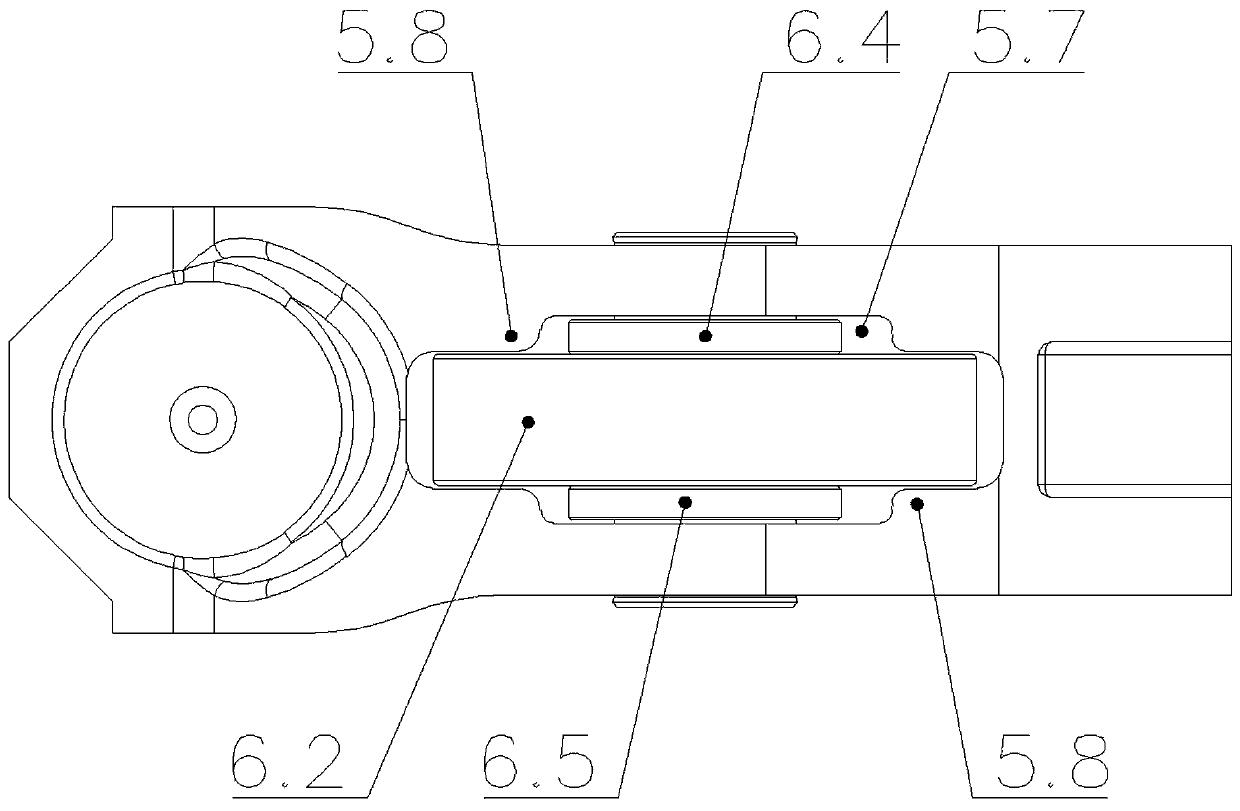 Idler wheel rocking arm