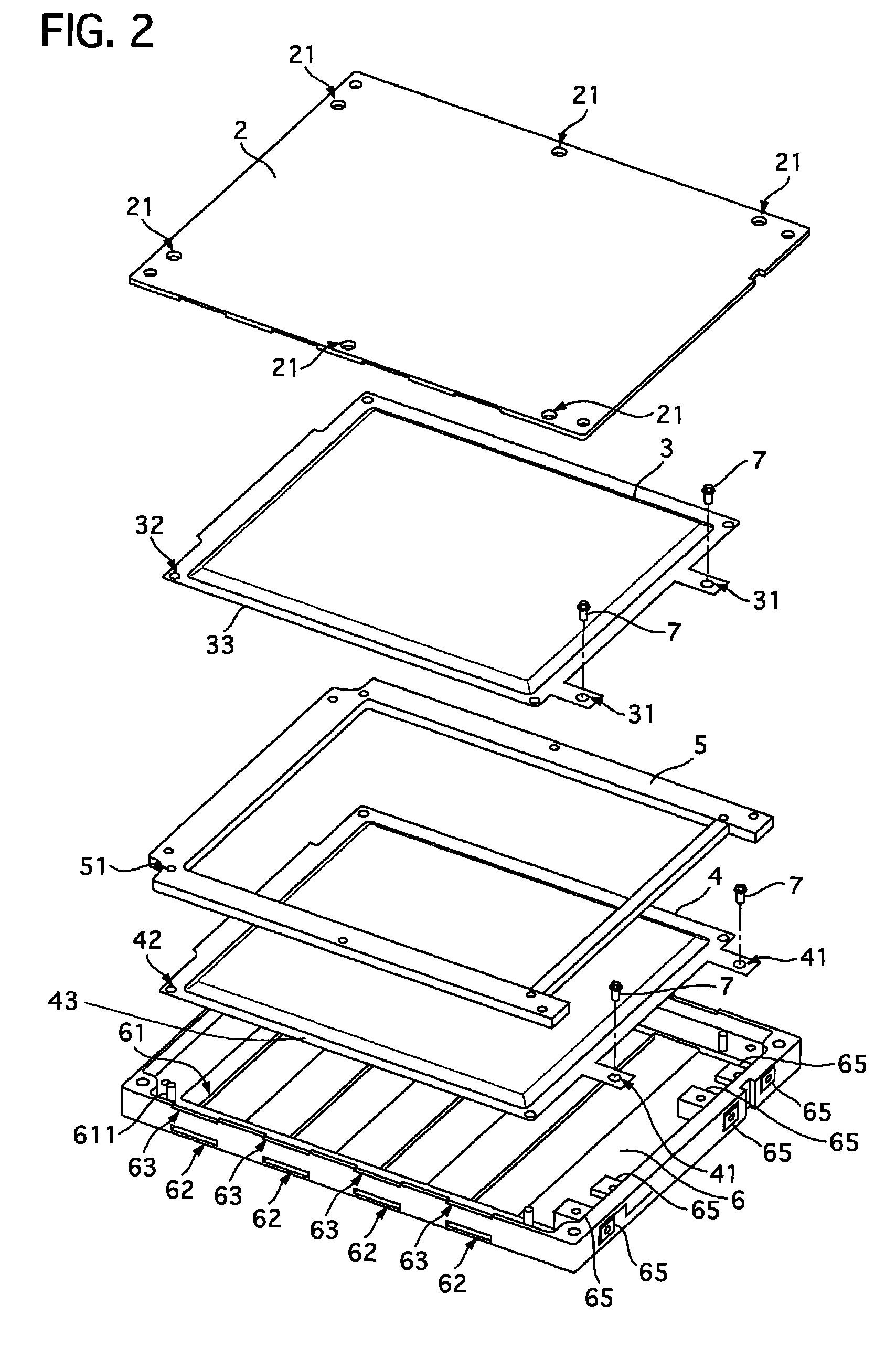 Battery-cell module structure of battery