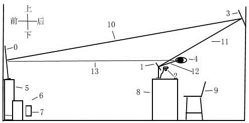 Far-sighted write device and use method for preventing student myopia