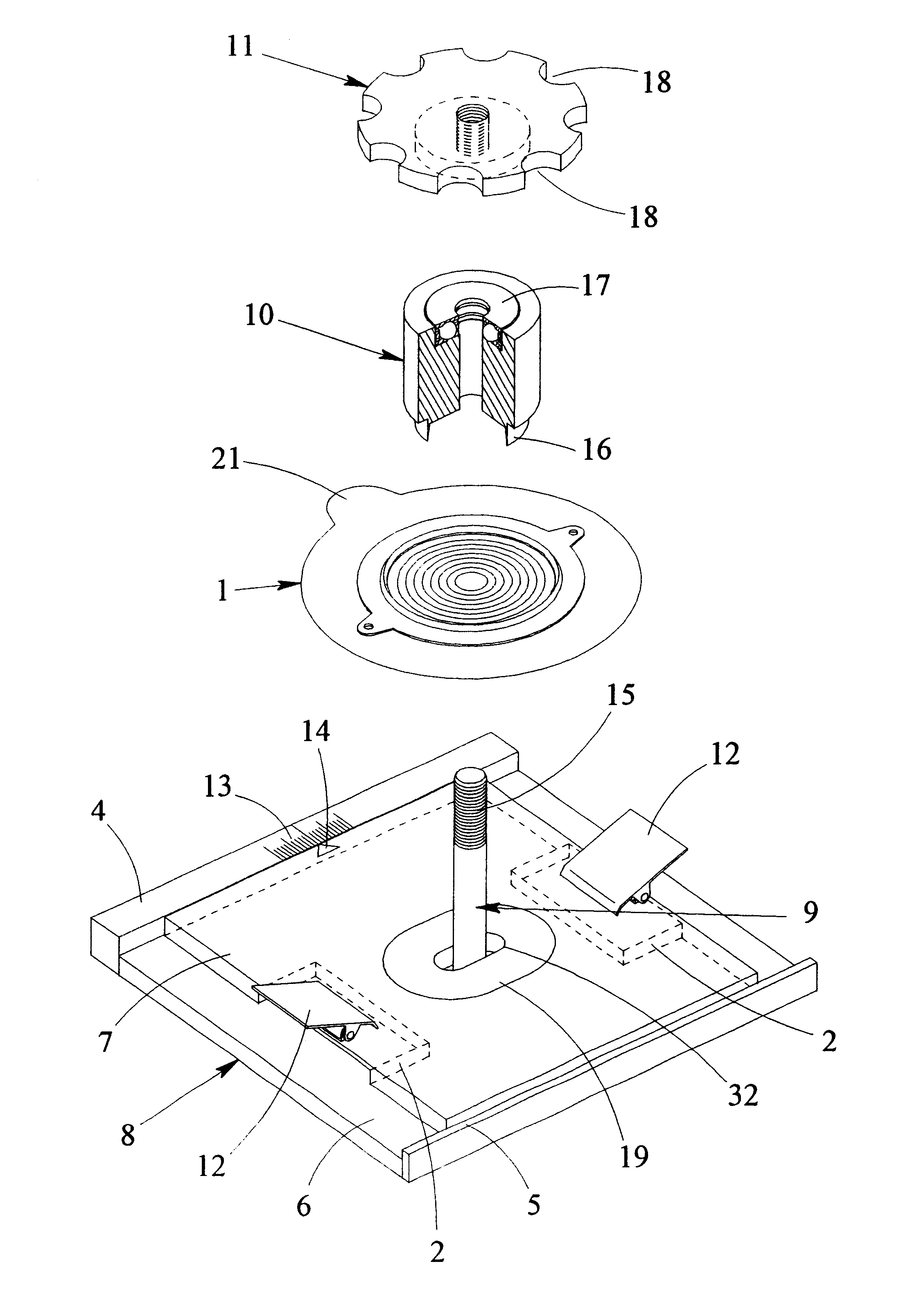 Apparatus for boring stoma wafers
