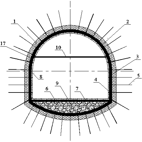 Supporting method for high-expansion argillization soft rock roadway replacement