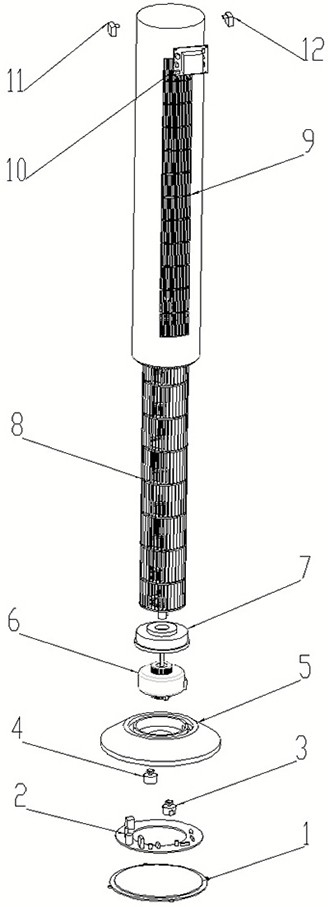 A tower fan wind speed control method, computer readable storage medium and tower fan
