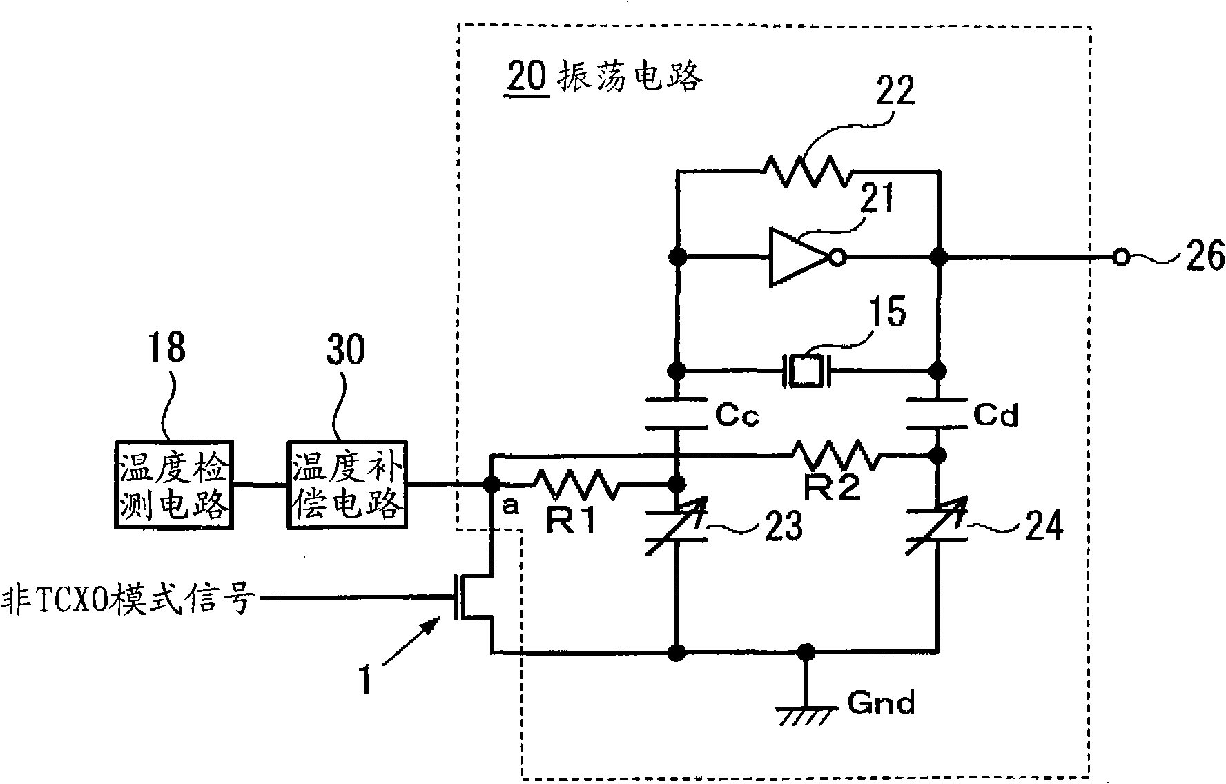 Temperature compensation oscillator and method for manufacturing the same