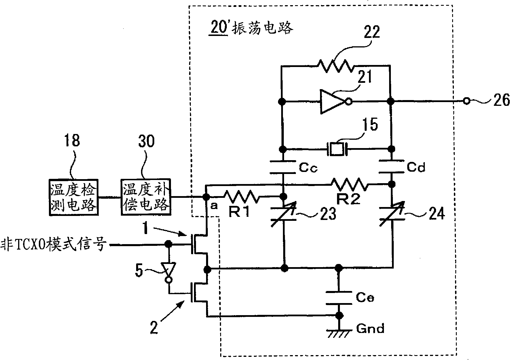 Temperature compensation oscillator and method for manufacturing the same