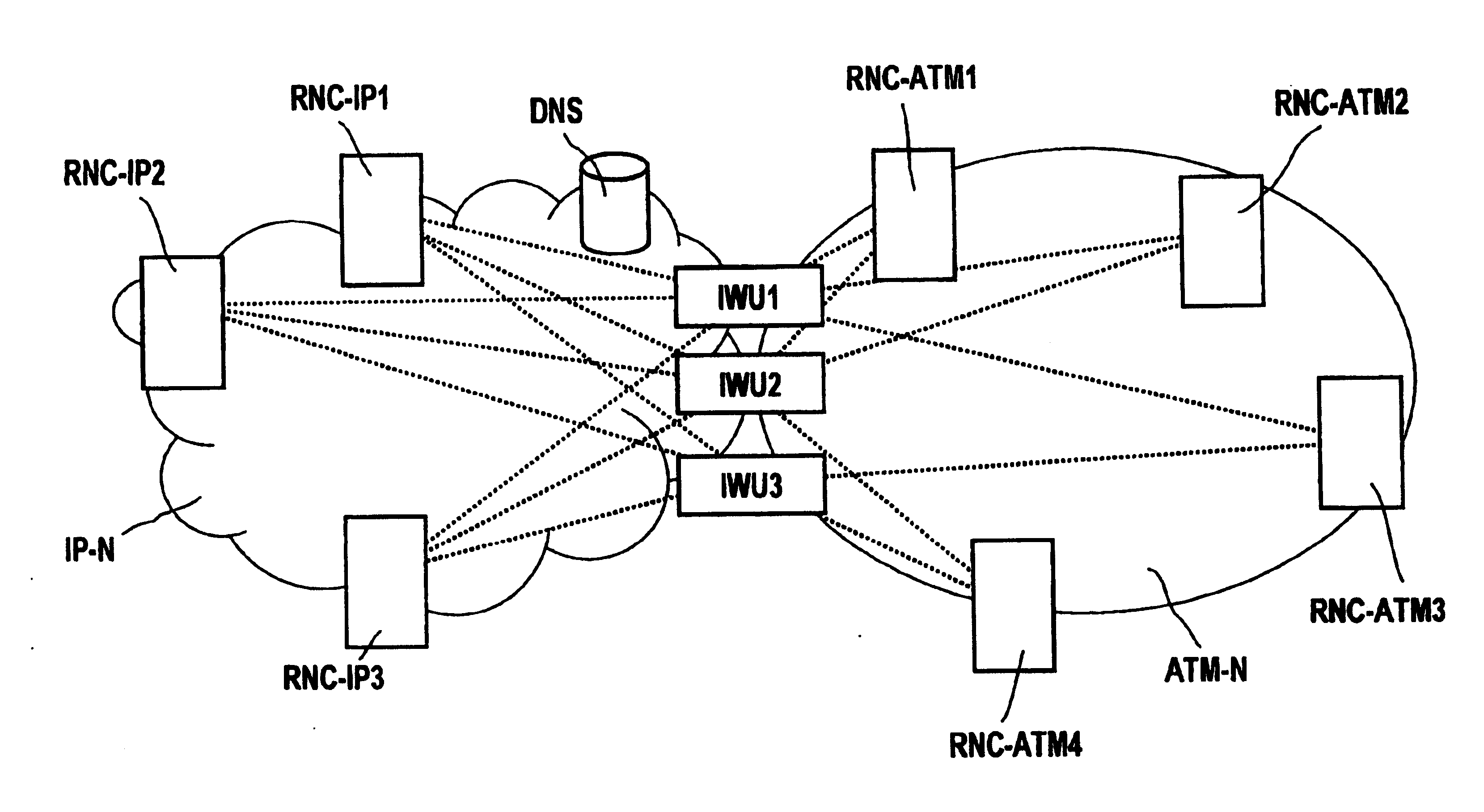 Radio communication system and method for the operation thereof