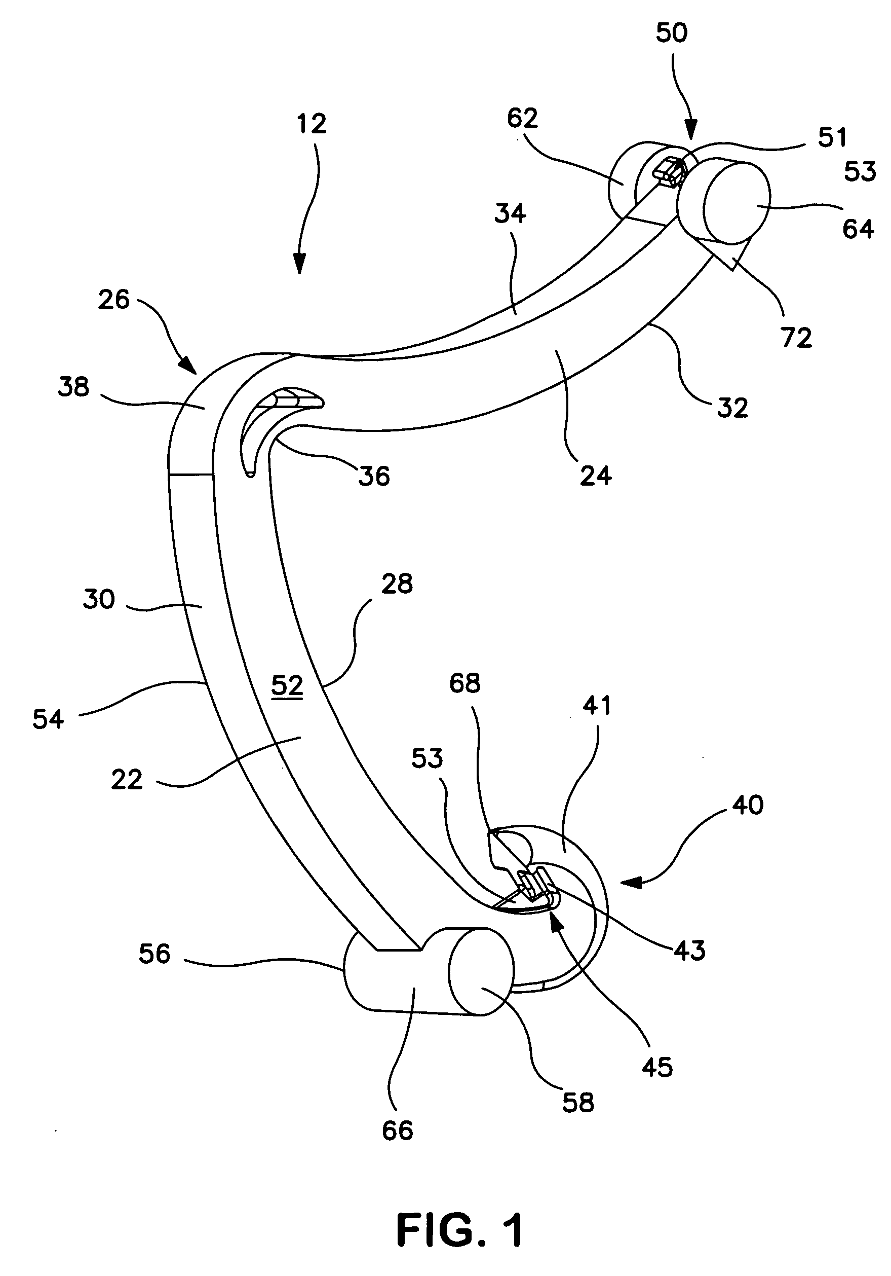 Ligating clip with integral interlocking latch mechanism