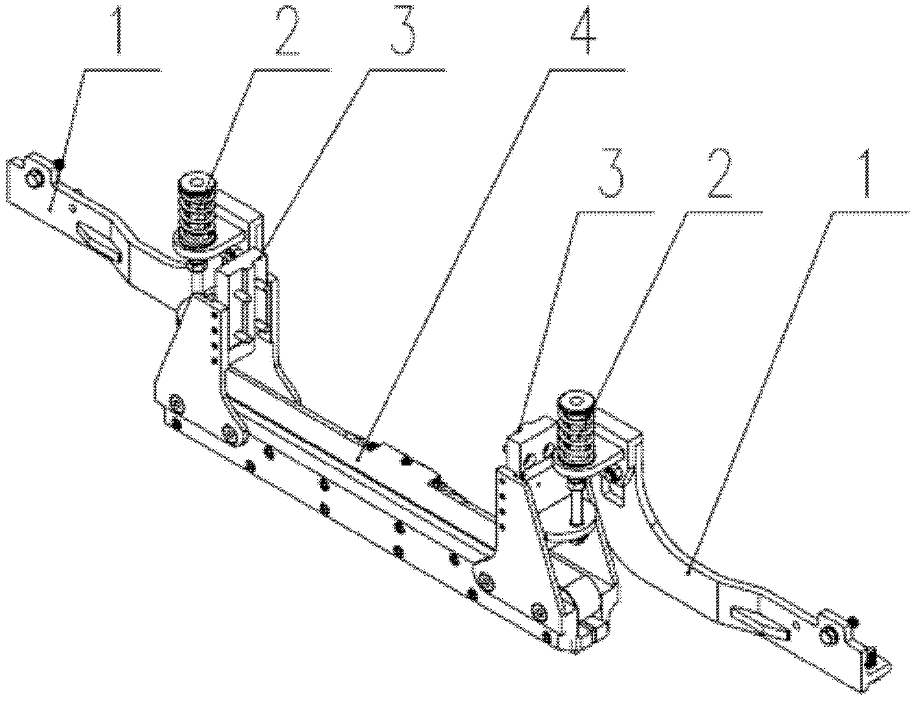 Connecting device of magnetic track brake and magnetic track brake apparatus