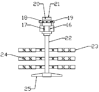 Propeller pond stirrer for papermaking process