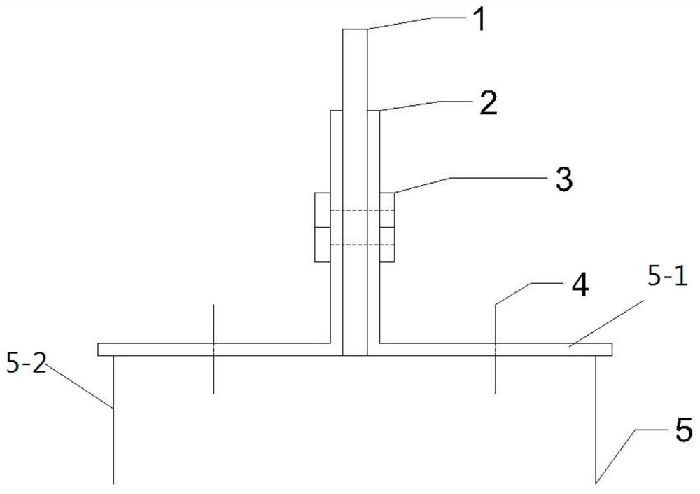 Connecting structural member and method for wall body filled with cold-formed thin-walled steel and steel frame